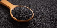 black sesame on dark background black sesame on dark background